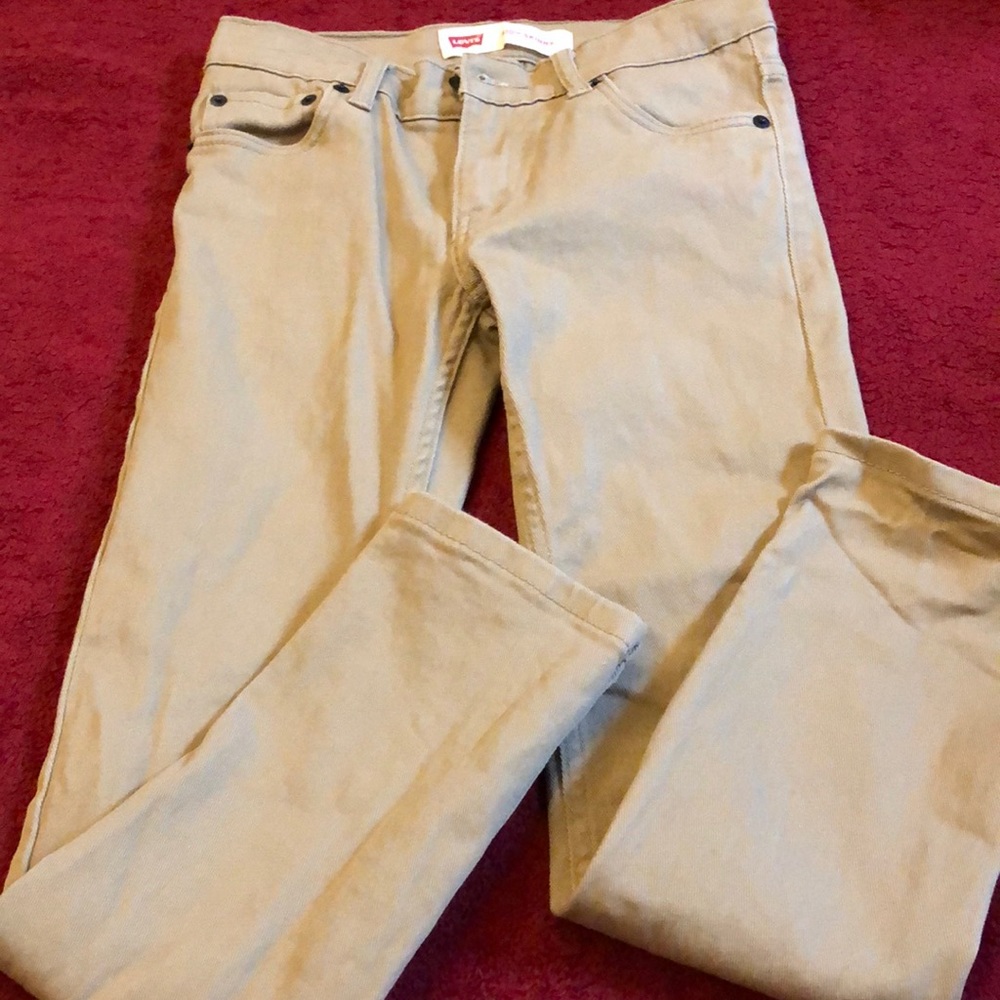 Levi Strauss khaki jeans size 10 regular (skinny)